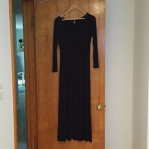 Navy blue maternity dress